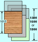 melamine + verre acrylique incolore