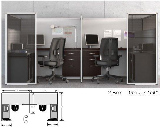 Callcenter Stellwände mit Acrylcarbonat